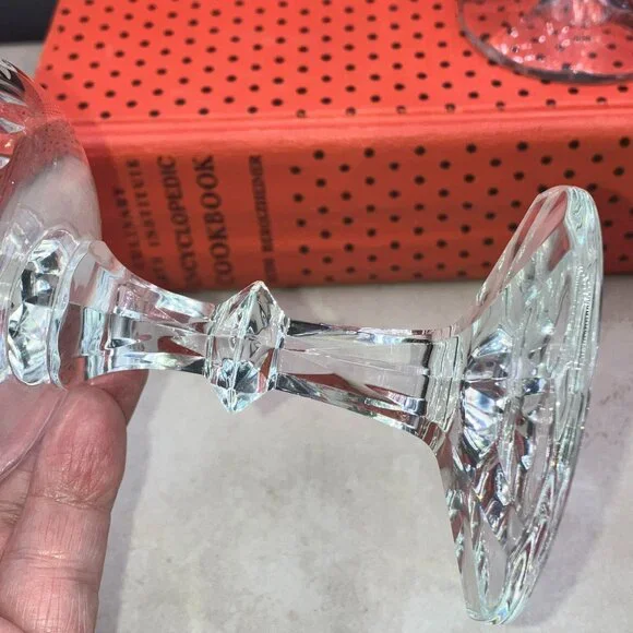 Schott Zwiesel Crystal Tango Wine Glasses 6 3/4” Vertical Cuts Set of 2 Germany - Picture 6 of 9